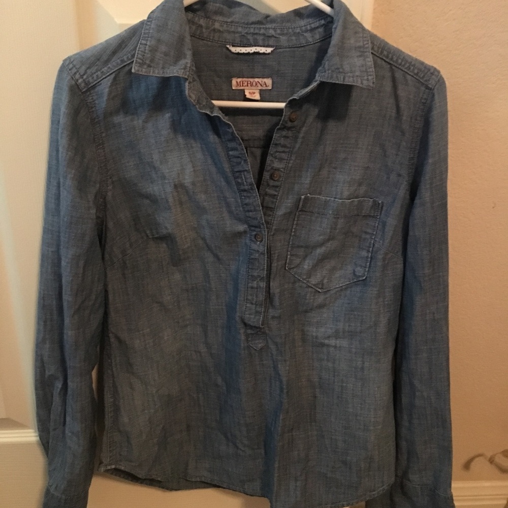 Jean button up